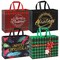 17" Extra Large Christmas Gift Bags Bulk 12Pack - Large Christmas Gift Bags with Handle Reusable Non-Woven Presents Wrapping for Holiday Xmas Shopping Size (16.54 * 6.7 * 12.6in)